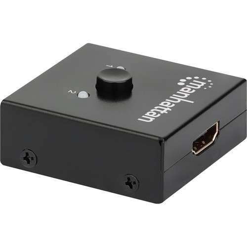 Manhattan 207850 4K Bi-Directional 2-Port HDMI Switch - 4096 x 2160 Resolution - 16 ft Distance