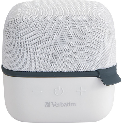 Verbatim Bluetooth Speaker System - White - 100 Hz to 20 kHz - TrueWireless Stereo - Battery Rechargeable - 1 (Fleet Network)