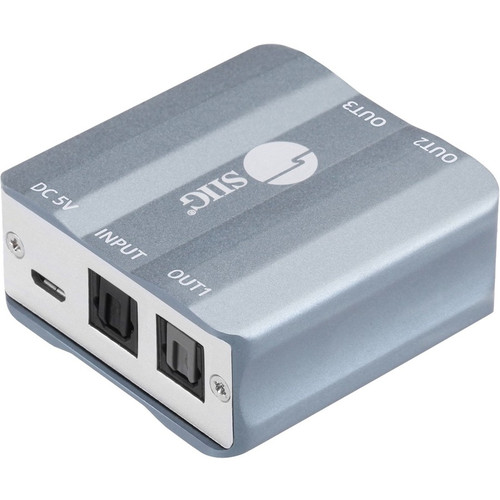 SIIG 1x3 S/PDIF Toslink Splitter - USB - Metal (Fleet Network)