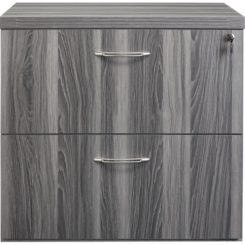 Safco Aberdeen Series 36" Freestanding Lateral File - 2 x File Drawer(s) - Material: Medium Density Fiberboard (MDF), Laminate - Gray (Fleet Network)