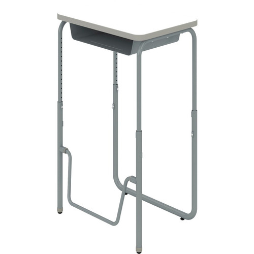 Safco AlphaBetter 1224DE Student Desk - Rectangle Top - 200 lb (90.72 kg) Capacity - Height Adjustable - 29" (736.60 mm) to 43" mm) - (1224DE)