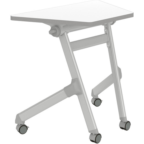Safco Learn Nesting Trapezoid Desk - Gray Trapezoid, Laminated Top - Four Leg Base - 4 Legs - 200 lb (90.72 kg) Capacity - 32.8" mm) x (Fleet Network)