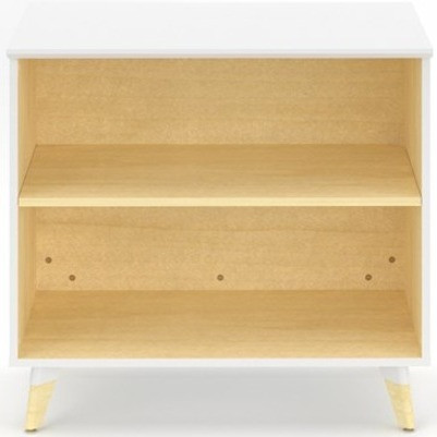 Safco Resi Open Storage - 1 Shelve(s) - 1 Adjustable Shelf(ves) - Knife Edge - Finish: Designer White, Laminate (Fleet Network)