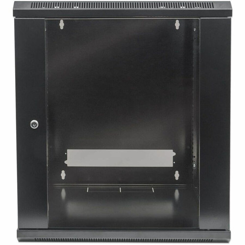 Manhattan 19" Wallmount Cabinet, 12U, 450 mm (17.7 in.) Depth, Black - For Networking - 12U Rack Height x 19" (482.60 mm) Rack Width - (711869)