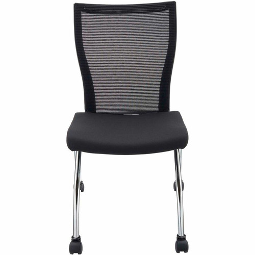 Safco Valore High Back Training Chair - Black Seat Color - Foam Seat Material - Black Back Color - Steel, Chrome Frame Material - High (Fleet Network)