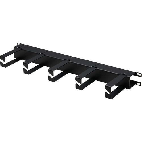 Tripp Lite series Horizontal Cable Manager - Metal Rings, Black, 1U - Horizontal Cable Manager - Black - 1U Rack Height - Cold Rolled (SRCABLERING1UHD)