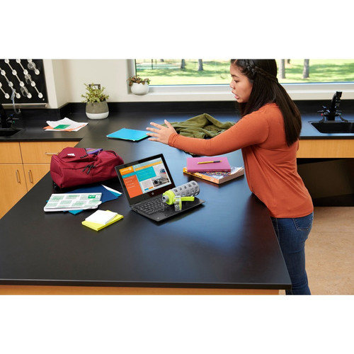 HP Chromebook 11 EE 14 Inch Touchscreen Convertible HD Intel Celeron 64 GB Flash Memory English Keyboard Chalkboard Gray 436C4UT#ABA