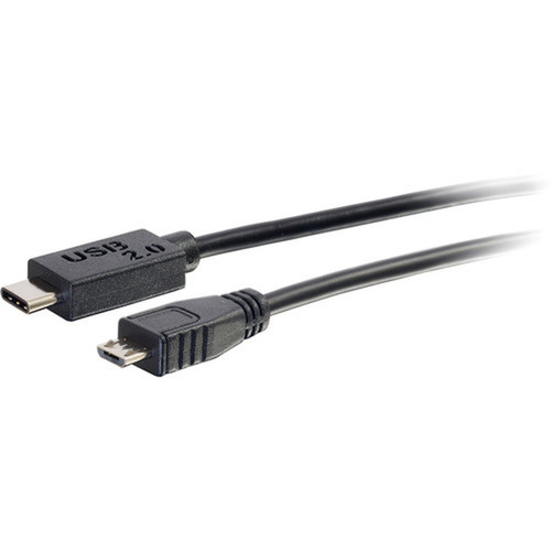 C2G_10ft_USB_20_USB-C_to_USB-Micro_B_Cable_-_Black_-_10_ft_USB_Data_Transfer_Cable_for_Smartphone_Tablet_-_Type_C_USB_-_Micro_Type_B_28852