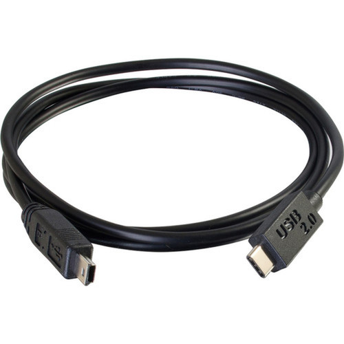 C2G_10ft_USB_20_USB-C_to_USB-Mini_B_Cable_MM_-_Black_-_10_ft_USB_Network_Cable_for_Camera_Cellular_Phone_Tablet_-_Type_C_Male_USB_28856