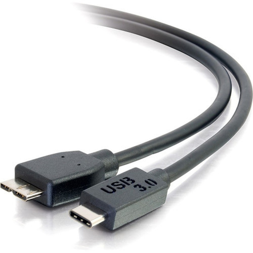 C2G_6ft_USB_30_USB-C_to_USB-Micro_B_Cable_MM_-_Black_-_6_ft_USB_Network_Cable_for_Smartphone_Tablet_-_Type_C_Male_USB_-_Micro_Type_28863
