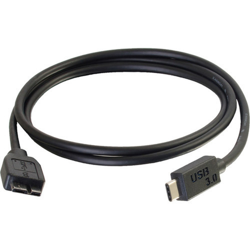 C2G_6ft_USB_30_USB-C_to_USB-Micro_B_Cable_MM_-_Black_-_6_ft_USB_Network_Cable_for_Smartphone_Tablet_-_Type_C_Male_USB_-_Micro_Type_28863