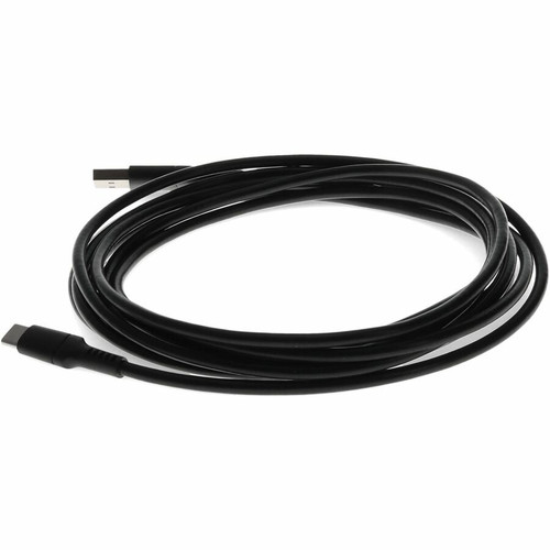 AddOn 3m (9.8ft) USB C Male to USB A 2.0 Male Sync and Charge Cable Black - 9.8 ft (3 m) USB-C/USB-A Data Transfer Cable for MacBook, (USBC2USB3MB)