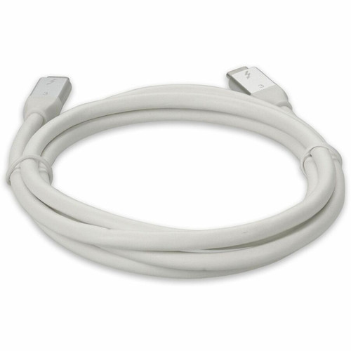 AddOn 3ft (1m) USB C 3.1 Male to Male Thunderbolt-compatible Sync and Charge White Cable - 3 ft (0.91 m) Thunderbolt/USB-C Data Cable (USBCTBOLT1-2MW)