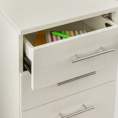 Safco Medina Mobile Pedestal - 26.8" (679.45 mm) Height x 15.5" (393.70 mm) Width x 18" (457.20 mm) Depth - Total Drawer(s): 3 - - - - (MNBBFTSS)