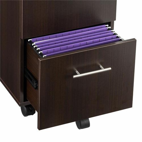 Safco Medina Laminate Mobile File/File Pedestal - 26.8" (679.45 mm) Height x 15.5" (393.70 mm) Width x 18" (457.20 mm) Depth - Total 2 (MNFFLDC)