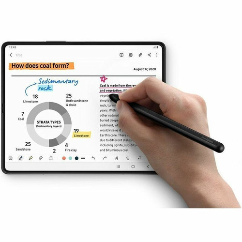 Samsung S Pen Fold Edition - 59.06 mil (1.50 mm) - Black - Smartphone Device Supported (EJ-PF926BBEGCA)