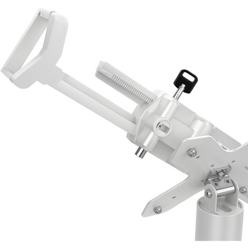 CTA Digital Desk Mount with Integrated 2 Port USB Hub w/ Universal Holder (White) - 7" to 14" Screen Support - 75 x 75, 100 x 100 - - (PAD-USBUHW)