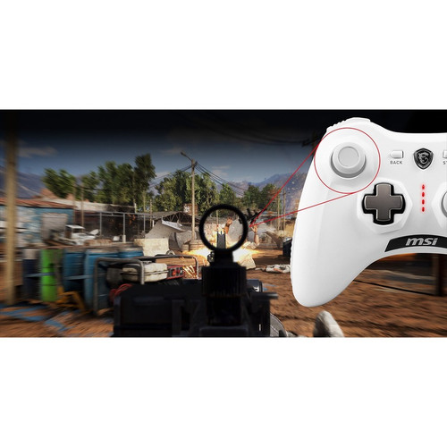 MSI White Gaming Pad Cable And Wireless USB Controller For Android PC Ft FORCEGC30V2W