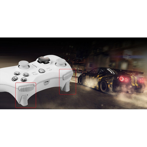 MSI White Gaming Pad Cable And Wireless USB Controller For Android PC Ft FORCEGC30V2W