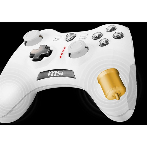 MSI White Gaming Pad Cable And Wireless USB Controller For Android PC Ft FORCEGC30V2W