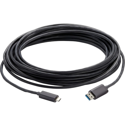 Vaddio USB 3.2 Gen 2x1 Type C to Type A Active Optical Cable Plenum - 98.4 ft (30 m) Fiber Optic Data Transfer Cable for Video Camera (Fleet Network)