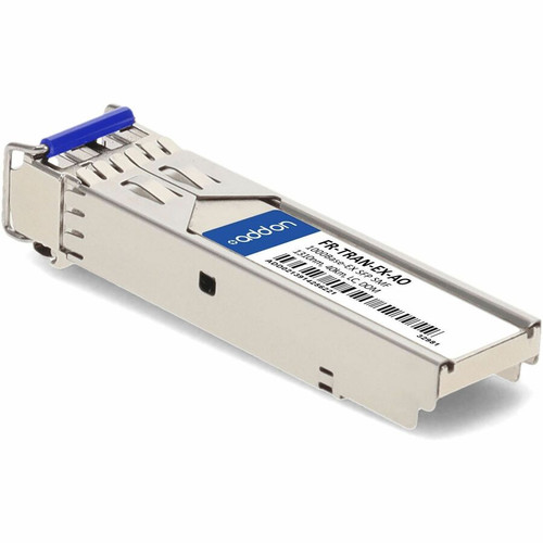 AddOn Fortinet FR-TRAN-EX Compatible TAA 1000Base-EX SFP Transceiver (SMF, 1310nm, 40km, LC, DOM, -40 to 85C) - For Data Networking, - (FR-TRAN-EX-AO)
