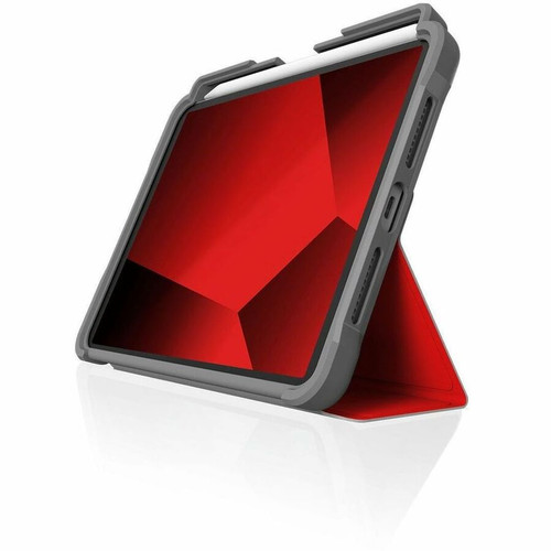 STM Goods Dux Plus Rugged Carrying Case (Folio) Apple iPad mini (6th Generation), iPad mini (2024) iPad mini - Red - Drop Resistant, - (STM-222-341GX-02)