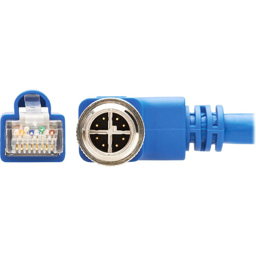 Tripp Lite series NM12-6A4-01M-BL Cat.6a Network Cable - 3.3 ft (1 m) Category 6a Network Cable for Network Device, Controller, VoIP - (NM12-6A4-01M-BL)