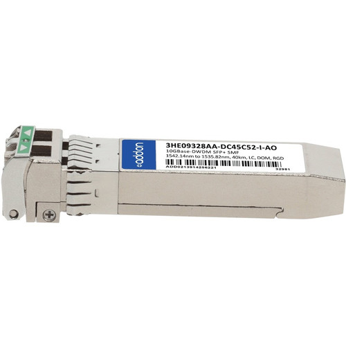 AddOn Alcatel-Lucent Nokia 3HE09328AA-DC45C52-I Compatible TAA 10GBase-DWDM SFP+ Transceiver (SMF, 1542.14nm to 1535.82nm, 40km, LC, - (3HE09328AA-DC45C52-I)