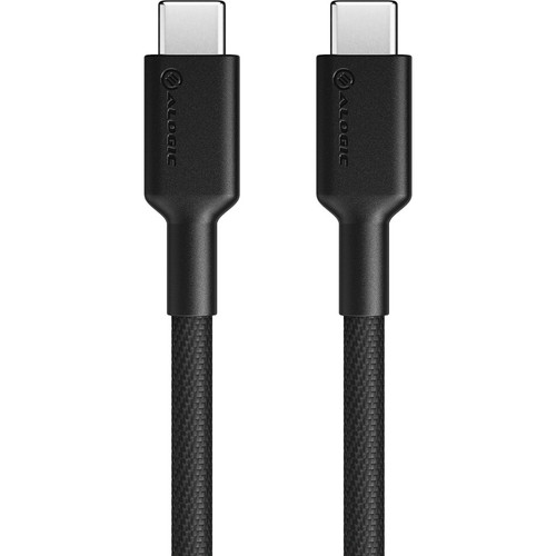 ALOGIC Elements PRO USB-C to USB-C cable - Male to Male - 1m - USB 2.0 - 5A - 480Mbps - Black - 3.3 ft (1 m) USB-C Data Transfer Cable (ELPCC201-BK)