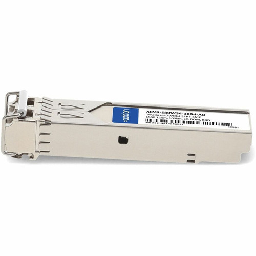 AddOn Ciena XCVR-S80W34-100-I Compatible TAA 10GBase-DWDM SFP+ Transceiver C-Band 100GHz (SMF, 1550.12nm, 100km, LC, DOM, -40 to 85C) (XCVR-S80W34-100-I-AO)