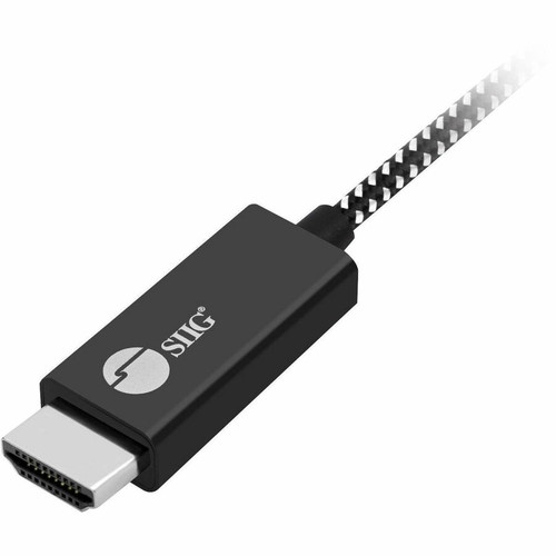 SIIG USB Type-C To HDMI Cable 6.6 Ft 2 M Adapter For Audio Video Devices Audio/Video HDMI/USB-C Device First End Male A/V X CB-TC0B12-S1