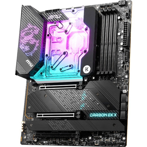 MSI MPG CARBON EK X ATX Gaming Desktop Motherboard Socket LGA-1700 Intel Chipset Optane Memory Ready Pentium Z690CARBEKX