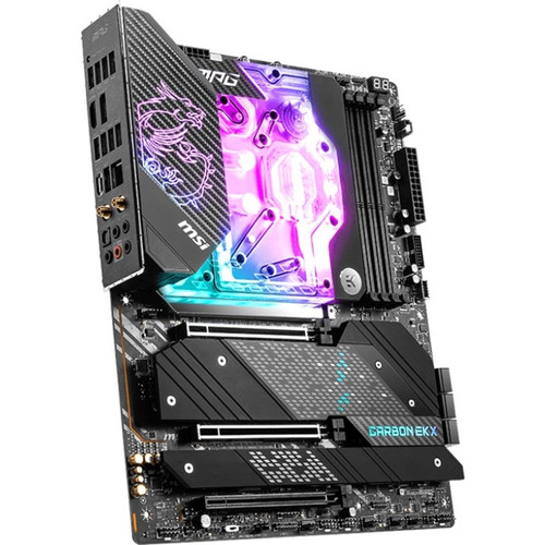 MSI MPG CARBON EK X ATX Gaming Desktop Motherboard Socket LGA-1700 Intel Chipset Optane Memory Ready Pentium Z690CARBEKX