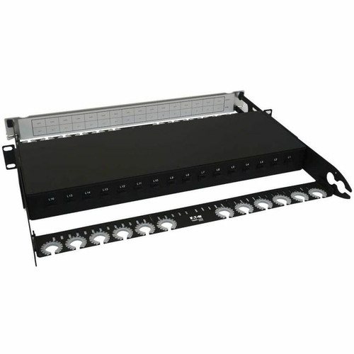 Tripp Lite series N48LSS-16X16 Spine-Leaf MPO Panel, 16 x 16 Ports, 1U - 32 Port(s) - 1U High - Black - 19" Wide - Rack-mountable (N48LSS-16X16)