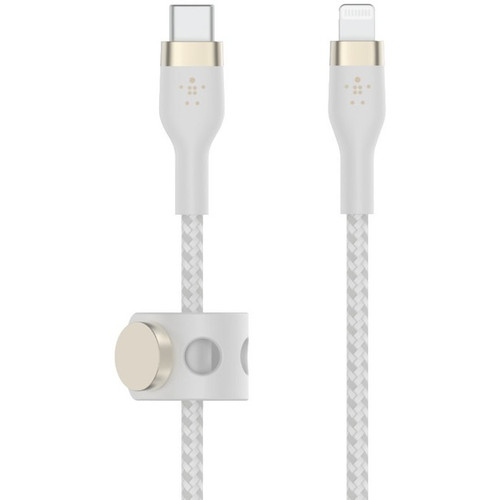 Belkin USB-C Cable with Lightning Connector - 6.6 ft (2.01 m) Lightning/USB-C Data Transfer Cable for iPhone, iPad, iPod, iPad Air, - (Fleet Network)