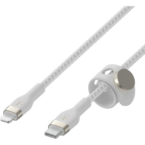 Belkin USB-C Cable with Lightning Connector - 6.6 ft (2.01 m) Lightning/USB-C Data Transfer Cable for iPhone, iPad, iPod, iPad Air, - (CAA011BT2MWH)