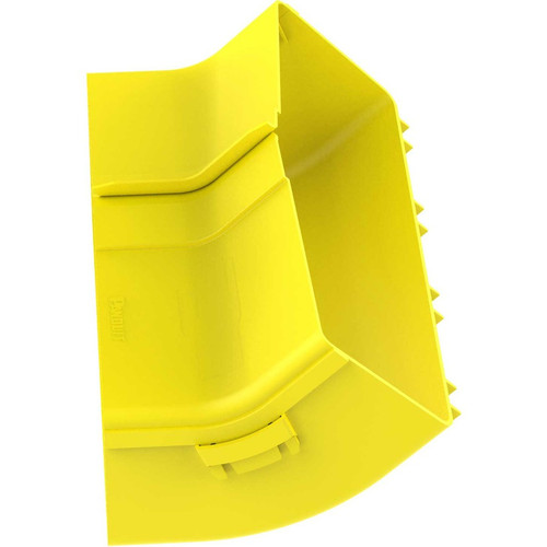 Panduit FiberRunner&reg; Inside Vertical 45&deg; - Yellow - Polycarbonate - 1 Pack (FRIV4512X4LYL)