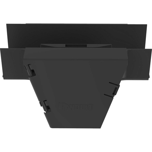 Panduit FiberRunner&reg; Vertical Tee - Black - 9.3" (236.98 mm) Length - Polycarbonate - 1 Pack (FRVT6X4LBL)