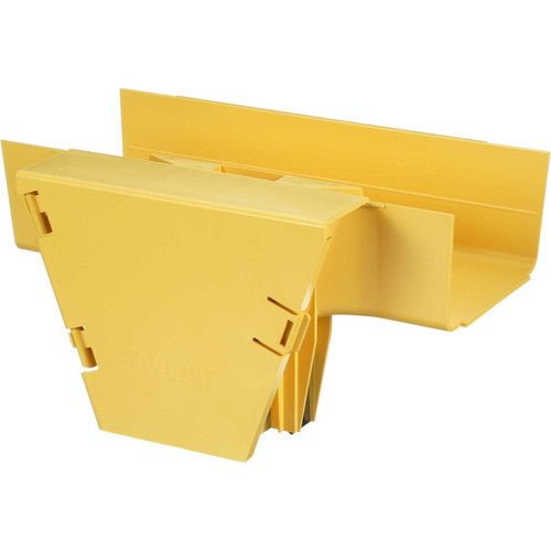 Panduit FiberRunner&reg; Vertical Tee, 90&deg;, 6x4, Yellow - Yellow - 9.3" (236.98 mm) Length - Polycarbonate - 1 Pack (FRVT6X4LYL)
