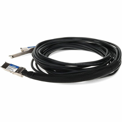 AddOn MSA and TAA Compliant 200GBase-CU QSFP56 to 2xQSFP56 Infiniband HDR Direct Attach Cable (Passive Twinax, 1m, LSZH) - 3.3 ft (1 - (Q56-2Q56-200GB-PDAC1)