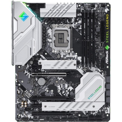 ASRock Steel Legend ATX Desktop Motherboard Socket LGA 1700 Intel Chipset Optane Memory Ready Z690 STEEL LEGEND Z690 STEEL LEGEND Z690 STEEL LEGEND