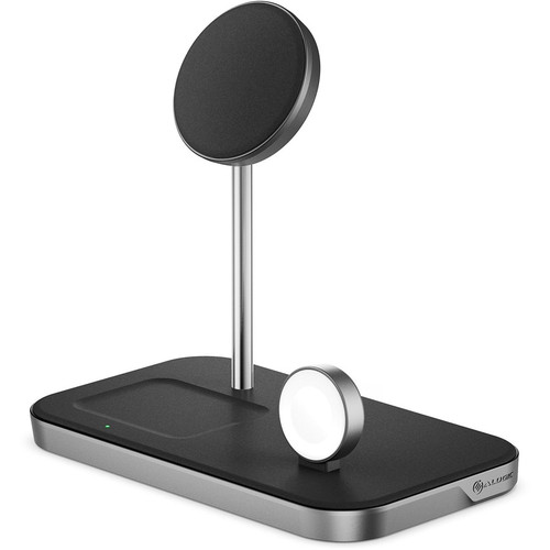 Alogic MagSpeed 3-in-1 Wireless 15W Charging Station - LED Indicator, Fast Charge Mode, Safety, Magnetic - 1 (Fleet Network)