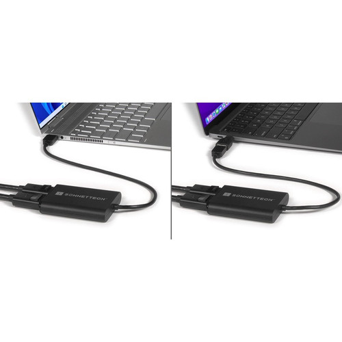 Sonnet DisplayPort/USB Audio/Video Adapter - 1 x USB 3.2 (Gen 1) Type A - Male - 2 x DisplayPort 1.2 Digital Audio/Video - Female - x (USB3-DDP4K)