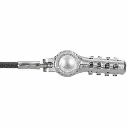 Targus ASP96DGLX-25S DEFCON Ultimate Universal Serialized Dual Head Converter Combination Lock - 12" Cable - 4-digit - Silver