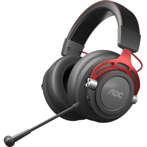 AOC GH401 Gaming Headset - Stereo - Mini-phone (3.5mm) - Wired/Wireless - 65.6 ft - 32 Ohm - 20 Hz to 20 kHz - Over-the-head - - - 3.9 (Fleet Network)