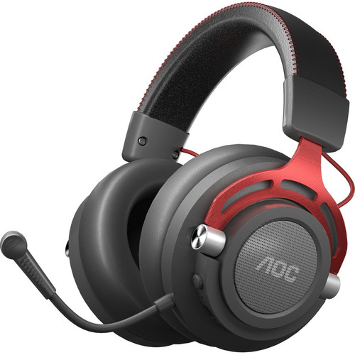 AOC GH401 Gaming Headset - Stereo - Mini-phone (3.5mm) - Wired/Wireless - 65.6 ft (20 m) - 32 Ohm - 20 Hz to 20 kHz - Over-the-head - (GH401)