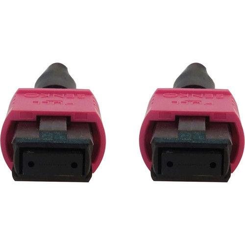 Tripp Lite series N845B-05M-12-MG Fiber Optic Network Cable - 16.4 ft (5 m) Fiber Optic Network Cable for Network Device, Patch Panel, (N845B-05M-12-MG)