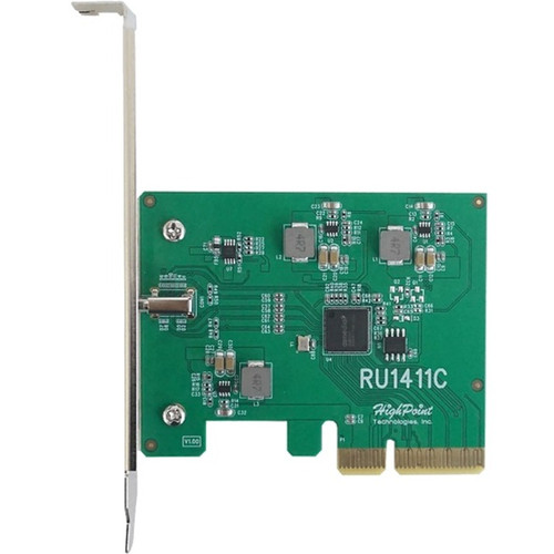 HighPoint RocketU PCI Express 3.0 Single USB Port UASP Capable Expansion Plug-in Support Linux Card Mac PC S RU1411C