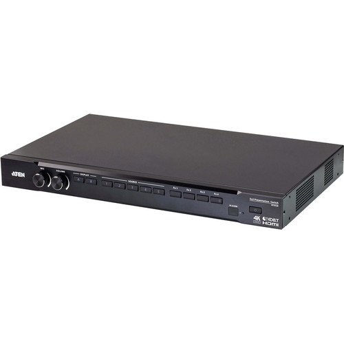 ATEN VP3520 5 x 2 True 4K Seamless Presentation Matrix Switch with Control - 4096 x 2160 - 4K - Twisted Pair - 5 x 2 - Display - 1 x (Fleet Network)